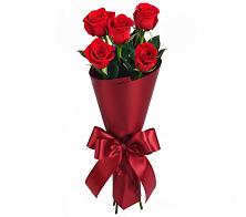 Букет 5 Красных роз Эдлесс Лав в Борки Новгородская область