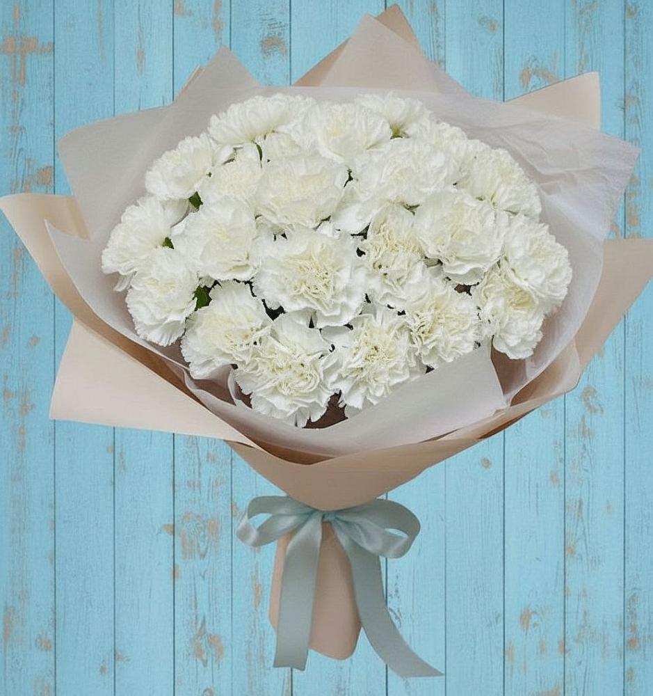 Букет цветов из: Гвоздики в Борки Новгородская область