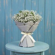 Букет цветов из:  Гипсофила в Борки Новгородская область