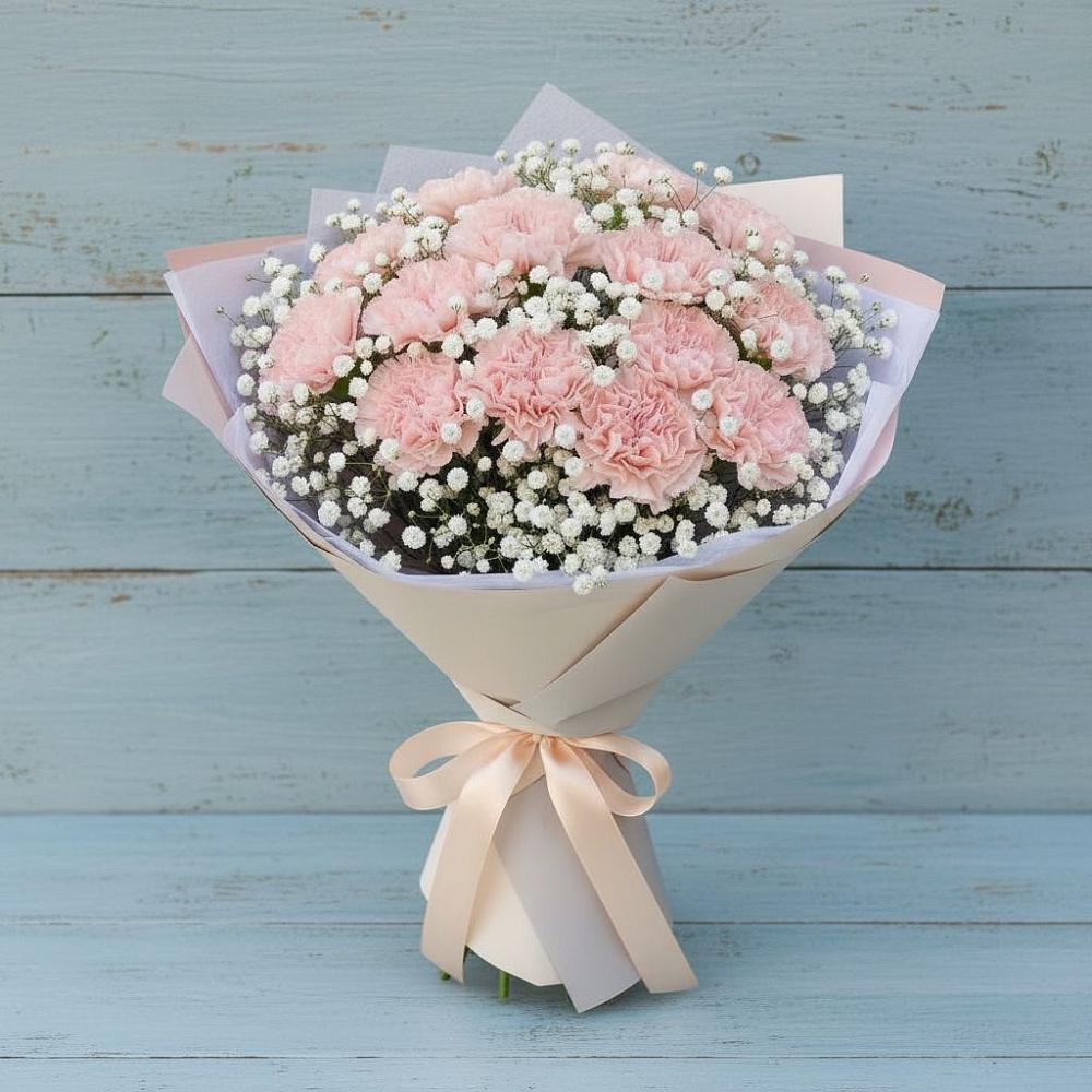 Букет цветов из: Гвоздики в Борки Новгородская область