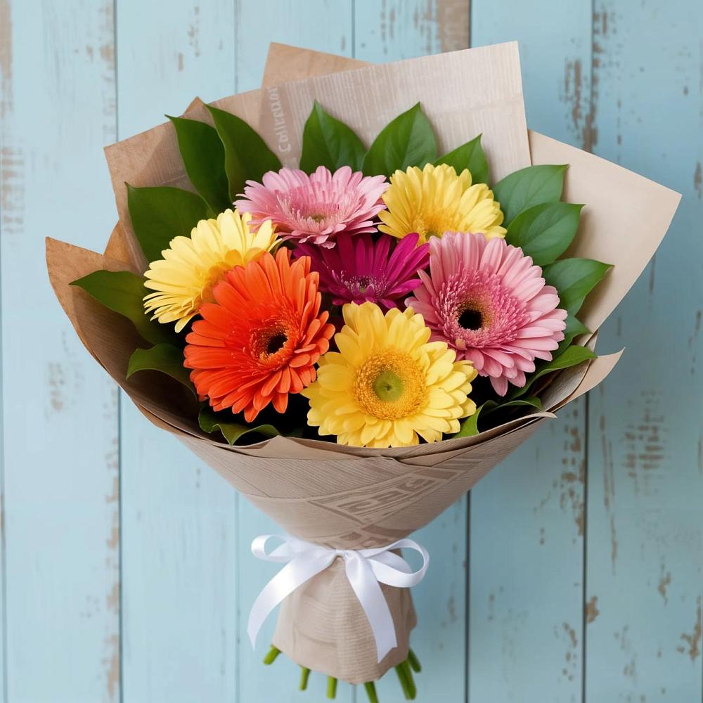 Букет цветов из: Герберы в Борки Новгородская область