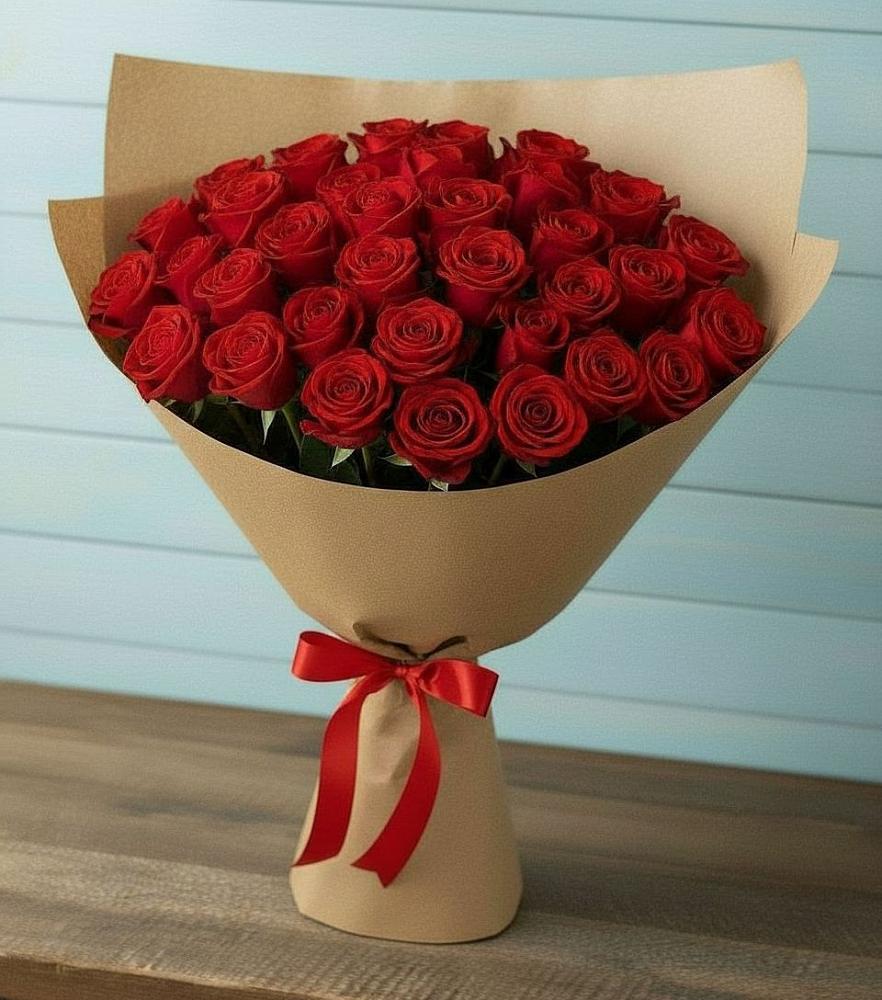 Букет Красные розы Милано в Борки Новгородская область