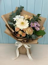 Букет цветов из:  Герберы и Хризантемы в Борки Новгородская область