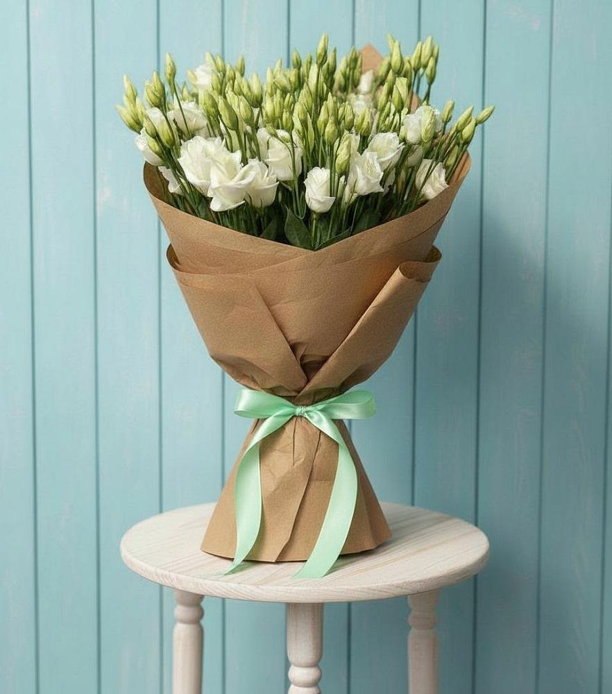 Букет цветов из: Лизиантусы в Борки Новгородская область