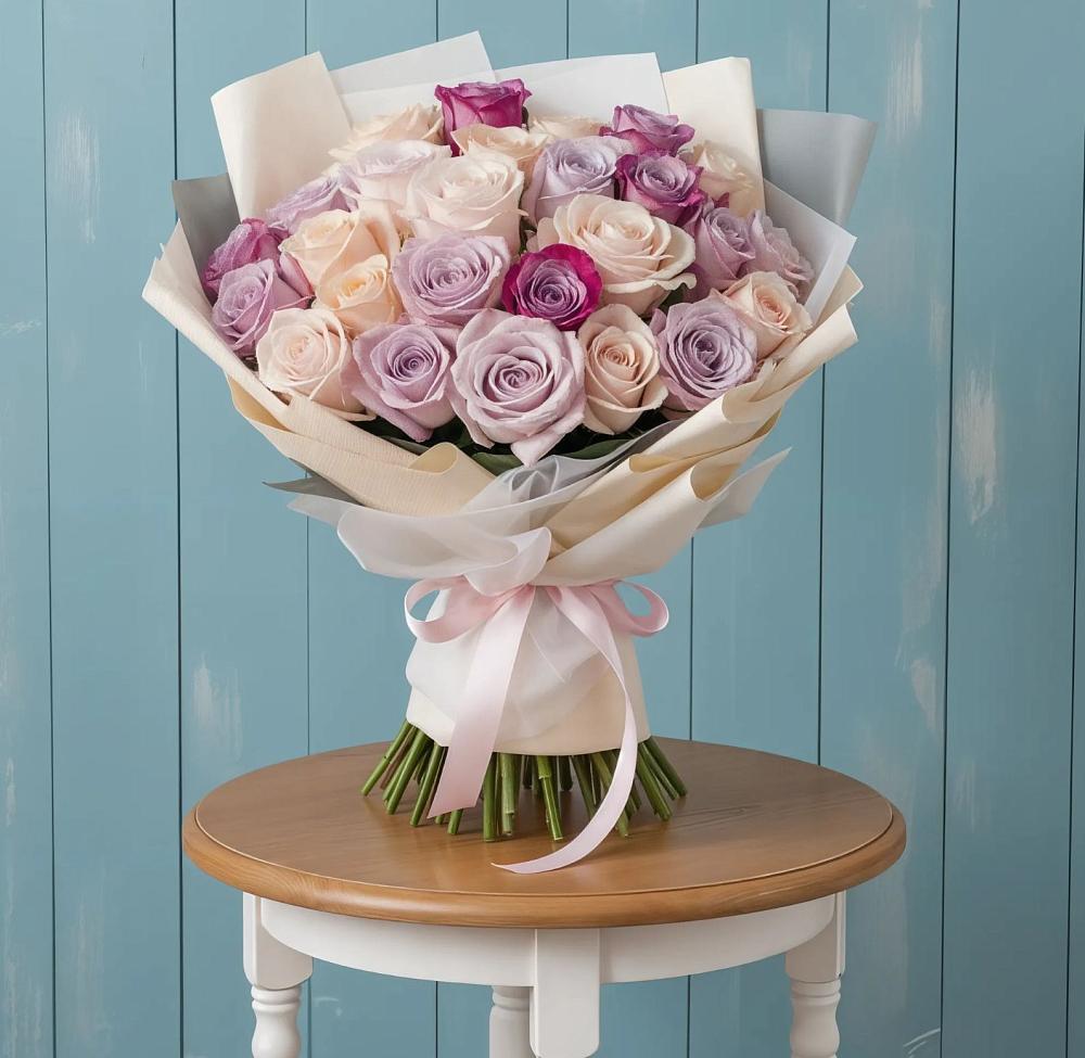 Букет цветов из: Розы в Борки Новгородская область