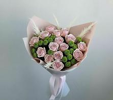 Букет цветов из:  Розы и Хризантемы в Борки Новгородская область