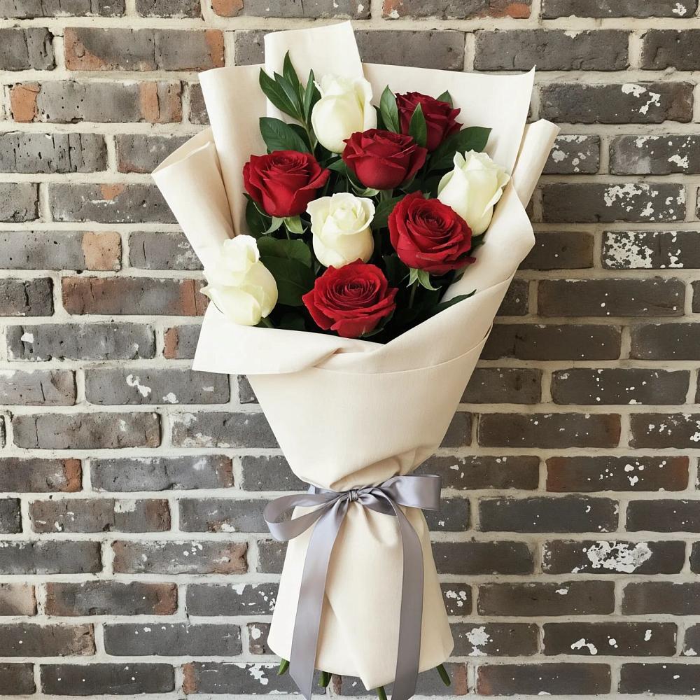 Букет цветов из: Розы в Борки Новгородская область