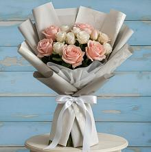 Букет цветов из:  Розы #REPLACE_PRED# Борки Новгородская область