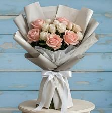 Букет цветов из:  Розы в Борки Новгородская область