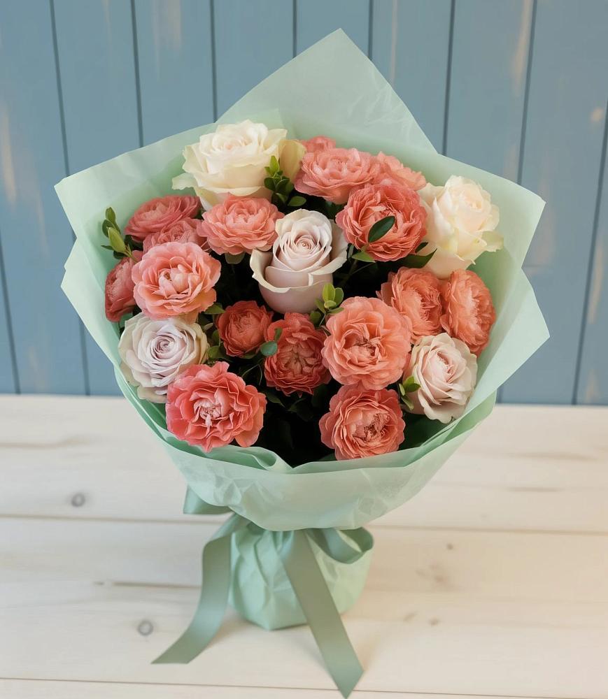 Букет цветов из: Розы в Борки Новгородская область