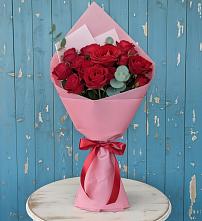 Букет цветов из:  Розы в Борки Новгородская область