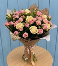 Букет цветов из:  Розы в Борки Новгородская область