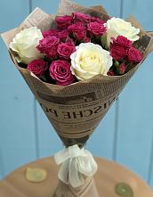 Букет цветов из:  Розы в Борки Новгородская область