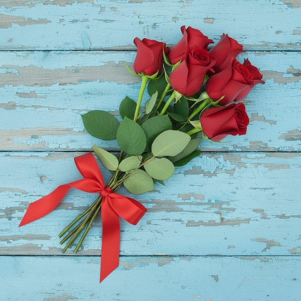 Букет Красные розы в Борки Новгородская область