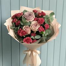 Букет цветов из:  Гвоздики и Розы #REPLACE_PRED# Борки Новгородская область