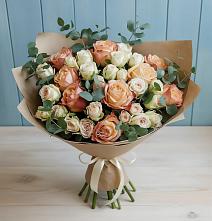 Букет цветов из:  Альстромерии и Розы #REPLACE_PRED# Борки Новгородская область