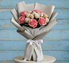 Букет цветов из:  Розы в Борки Новгородская область